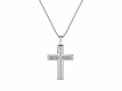 Mr. Jewel | Collier | Homme | Croix | Acier Inoxydable | 9121759