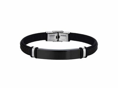 Mr. Jewel | Bracelet | Homme | Cuir | Noir & Brun | 9123580