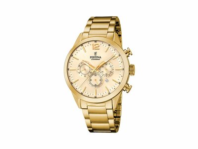Festina | Homme | Quartz | Chrono | Acier Inoxydable Doré | ø43.5mm | F20633/4