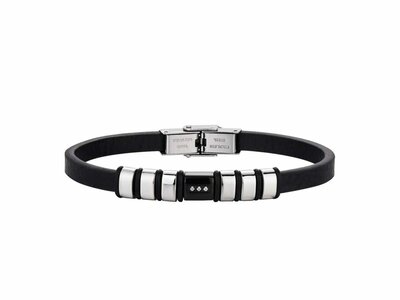 Mr. Jewel | Bracelet | Homme | Acier | Cuir | 9123576