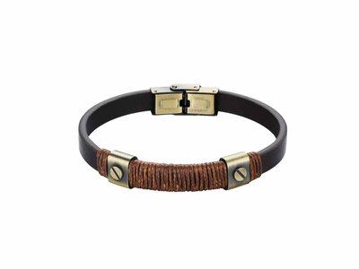 Mr. Jewel | Bracelet | Homme | Acier | Cuir | 9121725