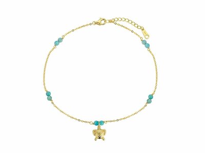 Loumya Silver | Chaîne de Cheville | Plaqué or | 9123216