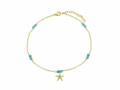 Loumya Silver | Chaîne de Cheville | Plaqué Or | 9123212