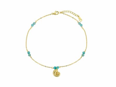 Loumya Silver | Chaîne de Cheville | Plaqué Or | 9123214