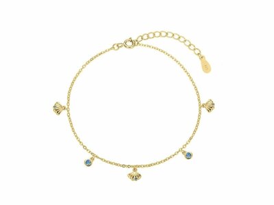 Loumya Silver | Chaîne de Cheville | Plaqué Or | 9119064