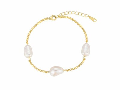 Loumya Silver | Bracelet | Plaqué Or | Pierre Naturel | 9122823