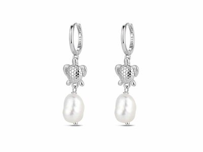 Loumya Silver | Boucles D'Oreilles | Argent | Perle naturelle | 9122812