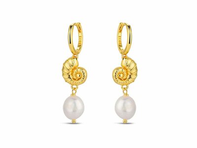 Loumya Silver | Boucles d'Oreilles | Plaqué Or | Perle Naturelle | 9122805