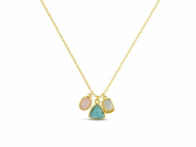 Lavida Pierres Nat | Collier | Plaqué Or | Pierres Naturelles | 9118562