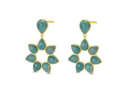Lavida Pierres Nat | Boucles d'Oreilles | Plaqué Or | Pierres Naturelles | 9118468