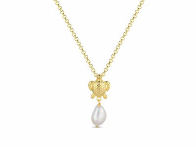 Loumya Silver | Collier | Plaqué Or | Perle Naturelle | 9122815
