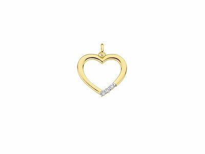Loumya Gold "Or" | Pendentif | Or Jaune  | Diamants 0.025ct | AH0039D