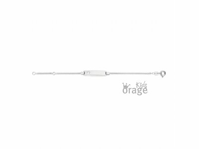 Orage Kids | Identité Bébé | Argent | Coeur Découpé | Personnalisable | A/4814/A