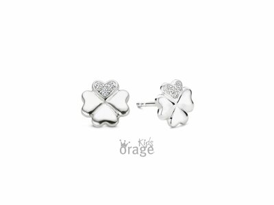 Orage Kids | Boucles D'Oreilles | Argent | Trèfles | K2775