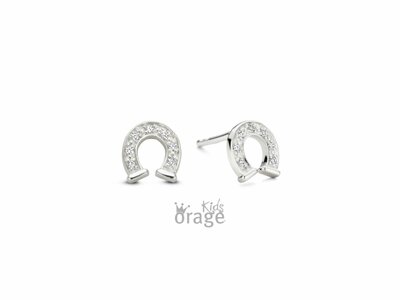 Orage Kids | Boucles D'Oreilles | Argent | Fer à Cheval | K2796