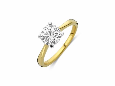 Diamants de Laboratoire | Bague | Or Jaune | Bicolore | Diamant de Synthèse 1.55ct | IGI | LAB10