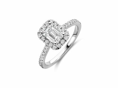 Diamants de Laboratoire | Bague | Or Blanc | Diamants de Synthèse 1.04ct | 0.45ct | IGI | LAB54