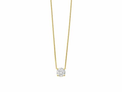 Diamants de Laboratoire | Collier | Or Jaune | Diamant de synthèse 0.77ct | IGI | LAB64