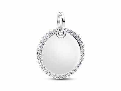 Pandora | Médaillon | Rond | Argent | Personnalisable | 21.40mm | 394007C01