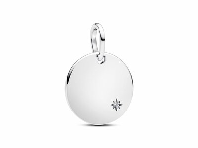 Pandora | Médaillon | Diamant de Synthèse 0.012ct | Personnalisable |17.3mm|394012C01
