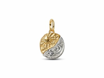 Pandora | Charm | Médaillon | Soleil et Lune | Bicolore | 763977C01