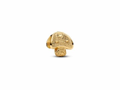 Pandora | Mini Charm | Champignon Texturé | Doré | 764048C00