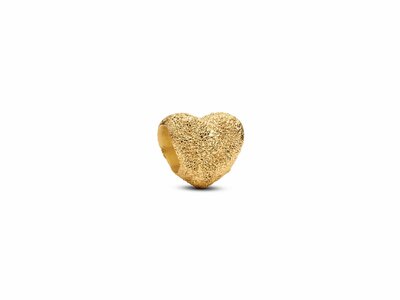 Pandora | Mini Charm | Coeur Texturé | Doré | 764000C00