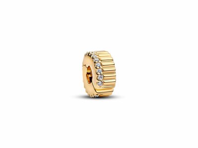 Pandora | Charm | Clip | Nervuré | Doré | 764078C01