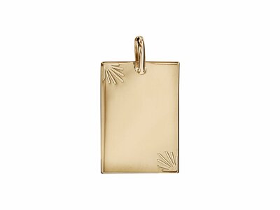 Loumya Silver | Pendentif | Plaqué Or | Personnalisable | 15x20mm | 95743