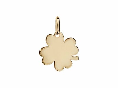 Loumya Silver | Pendentif | Plaqué Or | Trèfle | Personnalisable | 16x16mm | 95730