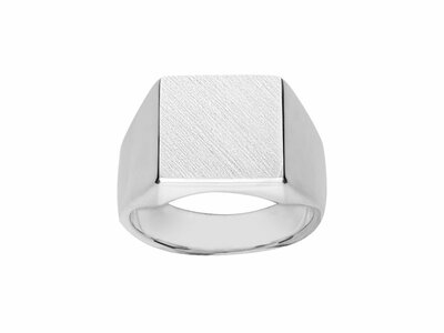 Loumya Silver | Chevalière | Carrée | Argent | 13x13mm | Personnalisable | 08510