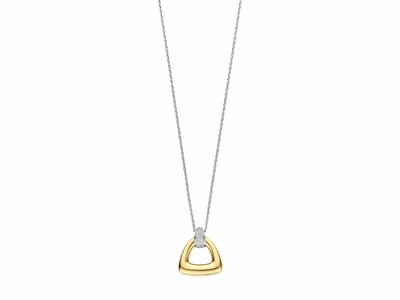 Ti Sento | Collier | Argent | Bicolore | Oxyde de Zirconium | 19.30 x 21mm | 34108ZY