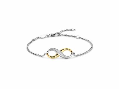 Ti Sento | Bracelet | Argent | Bicolore | Oxyde de Zirconium | Infini | 2823ZY
