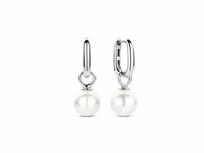 Ti Sento | Boucles d'Oreilles | Argent | Perles Synthétiques | ø10mm | 7848WP