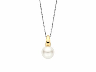 Ti Sento | Collier | Argent | Plaqué Or | Perles Synthétique | ø10mm | 6855YP