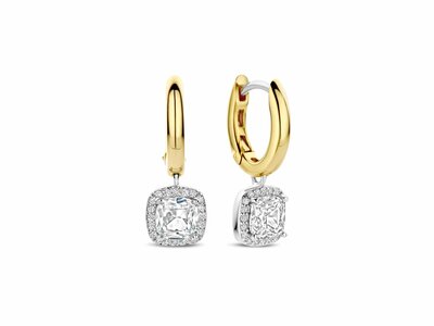 Ti Sento | Boucles d'Oreilles | Plaqué Or | Oxyde de Zirconium | 78030ZY