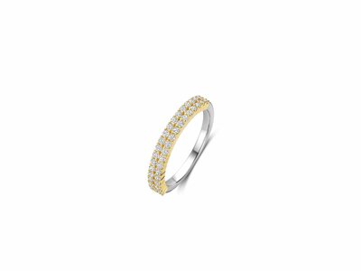 Ti Sento | Bague | Argent | Plaqué Or | Oxyde de Zirconium | 12366ZY
