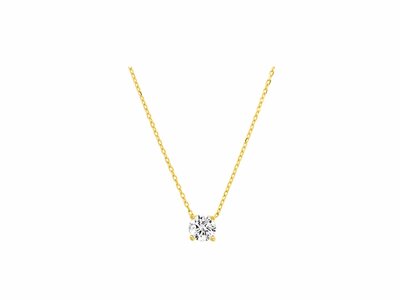 Loumya Gold "Or" | Collier | Or Jaune | Oxyde de Zirconium | 4mm | 3.3063.ZO
