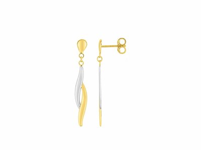 Loumya Gold "Or" | Boucles d'Oreilles | Or Jaune | Bicolore | 297174.03