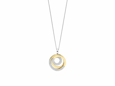 Ti Sento | Collier | Argent | Plaqué Or | Oxyde de Zirconium | 6851ZY