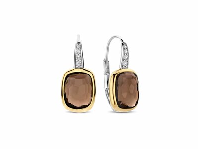 Ti Sento | Boucles d'Oreilles | Argent | Plaqué Or | Oxyde de Zirconium | 78041SQ