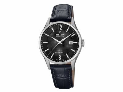 Festina | Homme | Quartz | Swiss Made | Cuir Noir | ø40mm | F20007/4