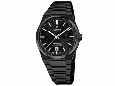 Festina | Homme | Quartz | Swiss Made | Acier Inoxydable | Noir | ø40mm | F20080/1