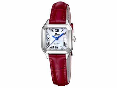 Lotus | Femme | Quartz | Cuir Rouge | 24mm | 19035/2
