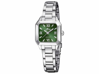 Lotus | Femme | Quartz | Acier Inoxydable | Vert | 24mm | 19034/4