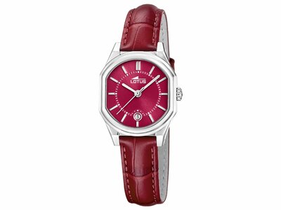 Lotus | Femme | Quartz | Cuir Rouge | 25mm | 19044/4