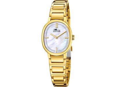 Lotus | Femme | Quartz | Acier Inoxydable Doré | Montre + Bijou | 25.7mm | 19013/1