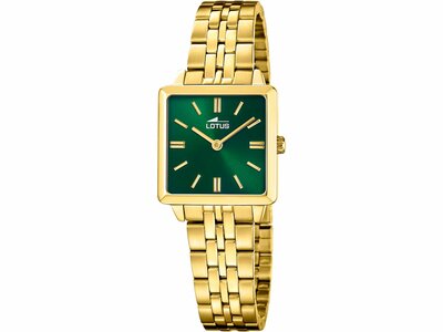 Lotus | Femme | Quartz | Acier Inoxydable Doré | Montre + Bijou | 26mm | 19011/3