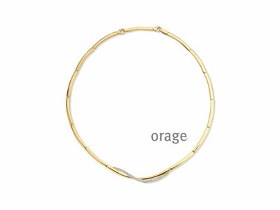 Orage | Collier | Plaqué Or | Oxyde de Zircoinium | AS411