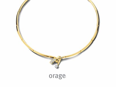 Orage | Collier | Plaqué Or | Oxyde De Zirconium | BA317